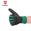 Luvas de mão -de -obra HESPAX Assembléia de Nylon Green Pu Nylon Eletrônico